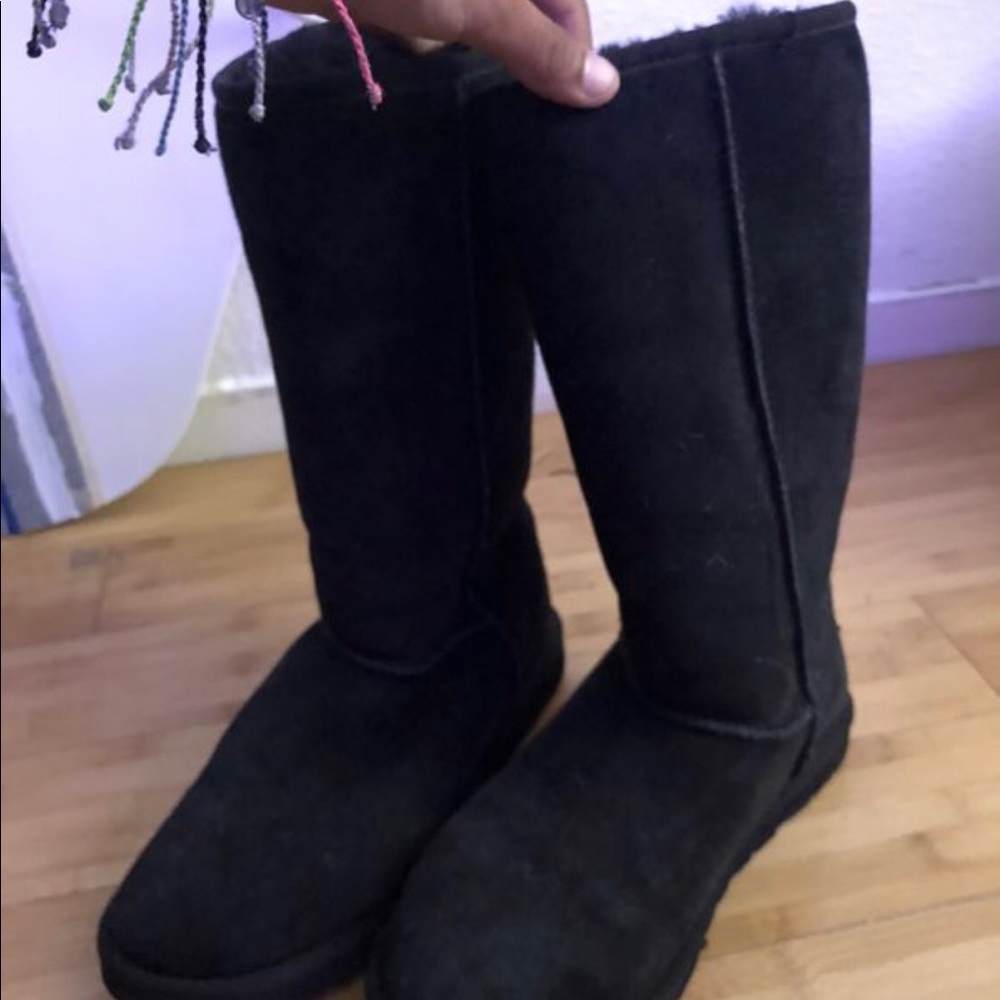 Black Tall Boot Ugg Size 8